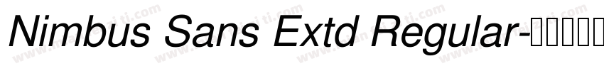 Nimbus Sans Extd Regular字体转换